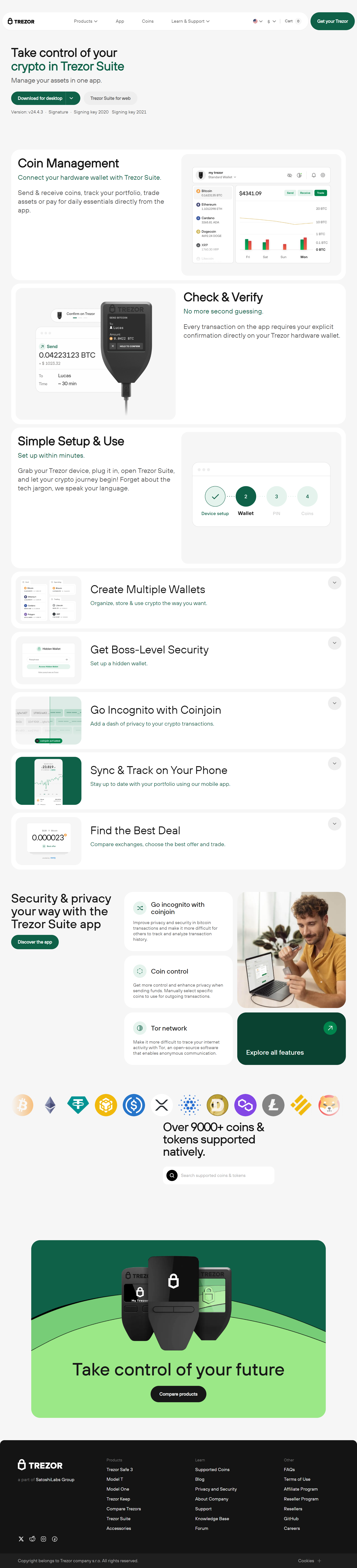 trezor.io/start official banner
